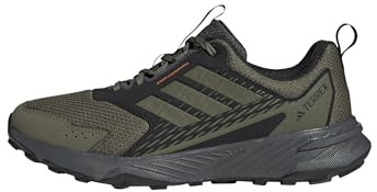 adidas Men's Terrex Tracefinder 2 Trail Running Shoes, Olive strata/Olive strata/semi Impact Orange, 5.5 UK
