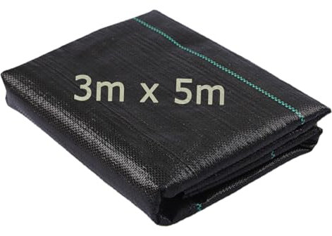 aotusoa 3m x 5m Unkrautvlies Gartenvlies für Garten Wasserdurchlässig Unkrautfolie gegen Unkraut 90g/m² Unkrautflies Reißfestes Unkrautgewebe Hohe UV-Stabilisierung (3m x 5m = 15m²)