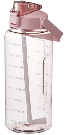 Gourde pour salle de sport, gourde de course | tasses à eau potable de cyclisme de 2 litres | tasses à eau portatives avec indications pour le football, le pique-nique, le basket-ball