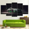 FatAco 5 Paneele Leinwand mit Rahmen Bentle Continenta GT3 Modern Racing Bild Kunstdruck Leinwand Gemälde Wandmalerei Home Office Wohnzimmer Schlafzimmer Dekoration Ready to Hang