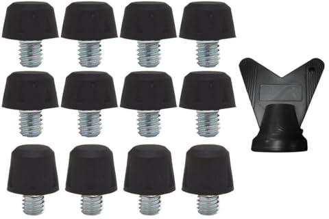 Perfeclan 12x Fußballschuh-Spikes für Laufschuhe, Zubehör, M6-Gewindeschraube, 8 mm, 11 mm, Fußballschuh-Stollen, Fußball-Stollen für Wettkämpfe