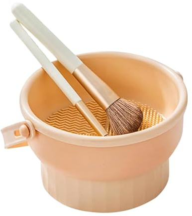 Bol de nettoyage pour pinceaux de maquillage en silicone, tapis de nettoyage pour pinceaux de maquillage - Outil de bol de nettoyage de brosse en silicone,Tapis nettoyant pour pinceaux de maquillage e