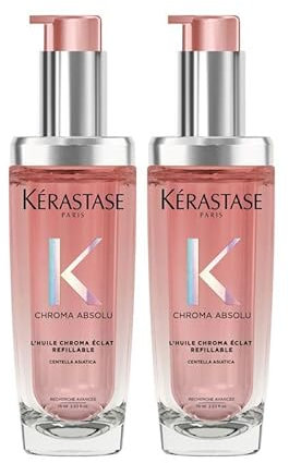Kérastase Chroma Absolu Hair Oil Huile Chroma Éclat Refillable Bottle 75ml Double
