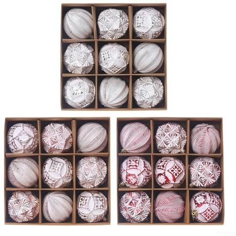 Festive Weihnachtsschmuck für Party und Hochzeit, unzerbrechlich, Roségold, 9 Stück