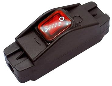 Leloco IP66 Garten Schalter Wasserdicht Kabelschalter, 16A 250V Wasserdichter Schalter für Den Außenbereich Schalter Kabelschalter Schnurschalter, Außeneinsatz Wasserdicht Schalter