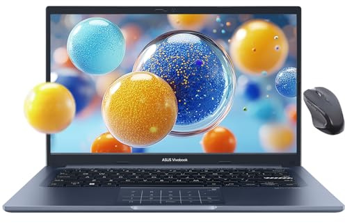 ASUS Vivobook 14 Linux Ubuntu, ordinateur portable FHD 14 pour étudiants et entreprises, 13e génération, Intel Core i3-1315U, 8 Go de RAM, 512 Go SSD, NumberPad, caméra de confidentialité, souris