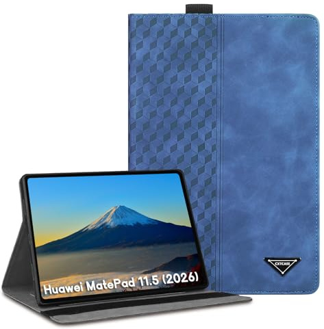 CXTCASE Coque pour Huawei MatePad 11.5 (2026), Tablette Housse de Protection,Cuir PU Étui Case pour Huawei MatePad 11.5 (2026), Bleu