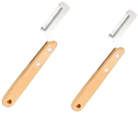 Multifunctional Stainless Steel Green Onion Slicer, Scallion Shredding Tool with Wooden Handle, Herb Vegetable Cutter Chopped Green Onion Knife, Portable Manual Food Slicer Kitchen Gadget