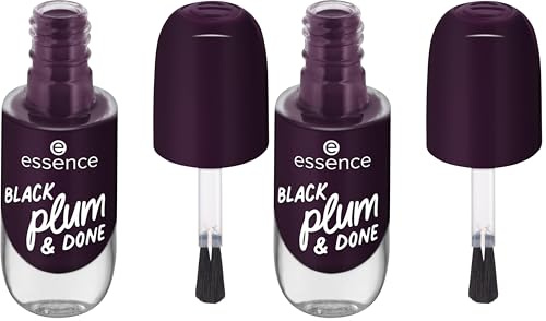 essence gel nail colour, Nagellack, Nr. 84, Violett, langanhaltend, Expressergebnis, schnelltrocknend, vegan, ohne Mikroplastikpartikel, ohne Konservierungsstoffe, ohne Parfüm, 2er Pack (8ml)