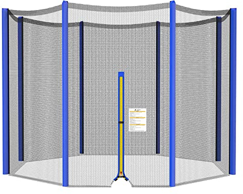 ULTRAPOWER SPORTS Ersatznetz Sicherheitsnetz Trampolinnetz für Trampolin 305cm 8Stangen Blau