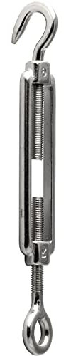 FASTON® Spannschloss Auge - Haken M5 änhl. DIN 1480 Edelstahl A4 V4A (2 Stück) Spannschlösser Wantenspanner Spannschloß Spannschraube