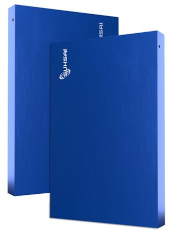 SUHSAI Disque Dur Externe Portable USB 2.0 Disque Dur de Stockage 200 Go Disque Dur de Transfert de données Haute Vitesse Compatible avec PC, Mac, Windows, Ordinateur de Bureau (Bleu)