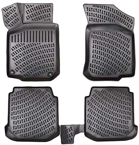 Elmasline 3D Gummimatten Set für VW Golf 4 (IV) Baujahr 1997-2003 | Extra hoher Rand Fußmatten - Zubehör