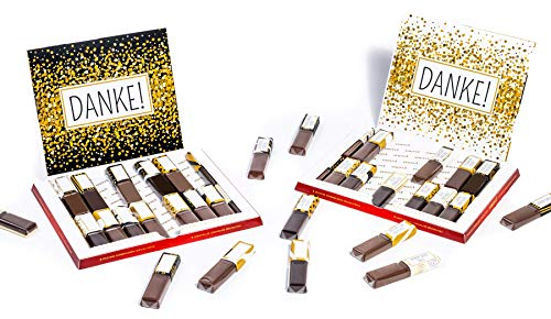 Aufkleber Set für Merci Schokolade (passend für 250g Box mit 20 Riegeln) - Ganz persönlich Danke sagen - Kreative Dankeschön Geschenke für Ihre Liebsten ( nicht im Set enthalten)