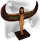 mtb more energy Deko Figur ''Goddess of Death'' - goldene Isis-Statue - Höhe 23cm - Schmuckhalter Schmuckständer Dekoration Ägypten