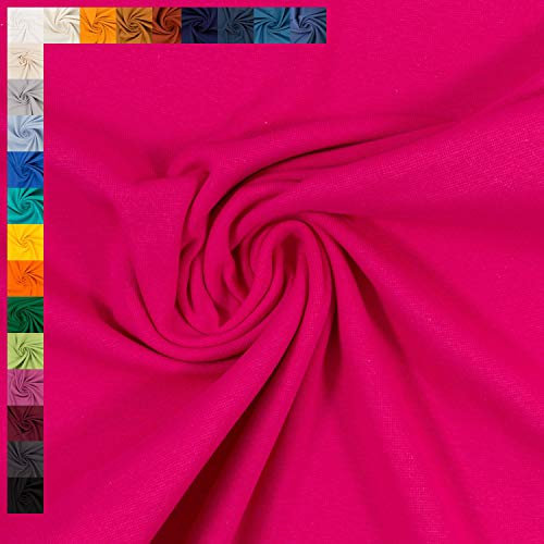 Bündchen Stoff Heike von Swafing, Schlauchware, uni pink (Länge am Stück: ab 25cm x Breite: 50cm/100cm)