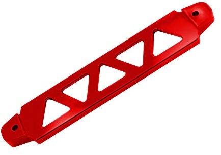 Aluminium Autobatterie Halterung,MoreChioce Montagehalterung Reparatur Akku Halter 190cm Lochbatterie Tie Down Zurrhalterung Kompatibel mit den meisten SUVs,Rot