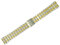 Shopkdo Uhrenarmband, 18 mm, aus Stahl, Bicolor