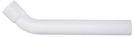 tecuro - 583581 - Spülrohrbogen 45° mit Muffe - Ø 44 mm für WC-Spülkasten - PVC weiß
