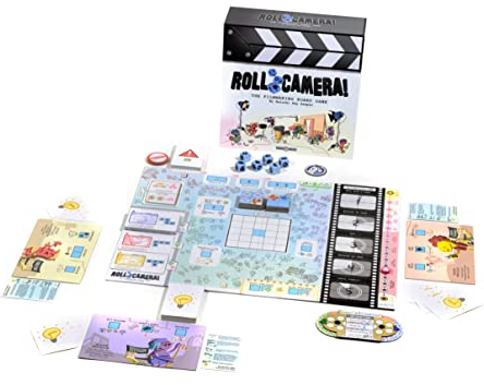 Grand Gamers Guild Roll Camera! Das Filmemach-Brettspiel für 1-4 Spieler ab 18 Jahren