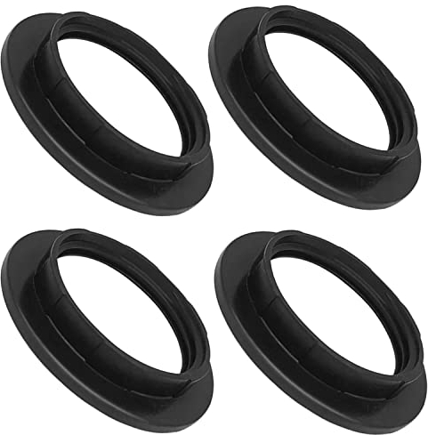 ZHIQIN 4 Pack Kunststoff Konverter Lampenring Reduzierstück für Sockelschraubenbirnen Bajonettkappen-Lampenfassungen Innendur 38mm