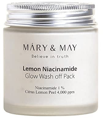 MARY&MAY Lemon Niacinamide Glow Wash Off Pack (125 g)
