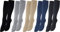 Vitasox 44459 Stützstrümpfe für Damen & Herren, Reisestrümpfe, Stützkniestrümpfe aus Baumwolle mit Kompression für Flug, Büro und Auto, Thrombose Socken gegen geschwollene Beine, 4 Paar bordeaux 39/42
