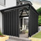 Bonzer wasserdichte Outdoor-Vorhänge für Terrasse, Veranda, Pergola, Cabana, Dicke Privatsphäre, extra breite Ösen, Innenvorhänge für Schlafzimmer, Wohnzimmer, 1 Bahn, 382 x 213 cm, Anthrazit