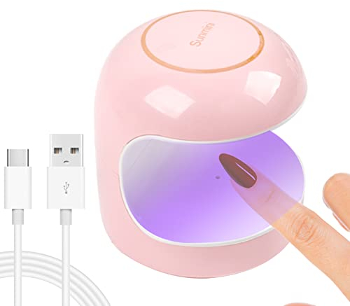 ANGNYA 18W Uv Led Lampe Für Gelnägel Nageltrockner U V Lampe für Gel Nagellack Mini LED Nageltrockner mit Tragbarer USB-Ladefunktion Nail Art Maniküre Werkzeuge für einzelne Finger