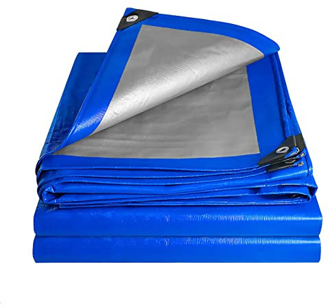 Abdeckplane 160g/m²,Plane,2x13m,Gewebeplane mit Ösen,wasserdicht,reißfest,UV-stabil,Plane Garten,Schutz vor Wind,Wetter,Schmutz und Feuchtigkeit,für Kaminholz Gartenmöbel Pool Auto