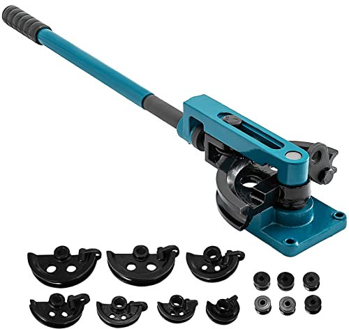 VEVOR Set di 7 stampi rotondi per tubi da 10 a 25 mm, per tubi in rame, ottone, alluminio, acciaio inossidabile