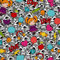 HEKO PANELS Stoff Oxford Wasserdichte Meterware Canvas-Stoff Polyester Stoff Zum Nähen Nähstoffe Möbelstoffe Dekostoffe Handwerken Wasserabweisend Blickdicht Back To School 1 Meter 155 x 100 cm