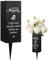Geosar Friedhofsvasen für Grab Metall Friedhof Grab Blumenvase Beerdigung Friedhofsvasen Gedenkblumenhalter mit Spikes Grabmarkierungen Floral Friedhof Dekorationen für Grab Rasen Hof Outdoor