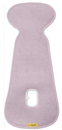 AeroMoov - Baby Sitzauflage Air Layer - Einlage Für Autositz oder Kinderwagen - Gruppe B - Antischwitz Sommerbezug - Bio-Baumwolle - Lilac
