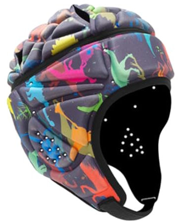 JISADER Casco da Rugby, Casco da Football con Bandiera con Fori di Ventilazione Caschetti da Rugby Versatili Copricapo da Rugby per Esigenze Speciali Rugby, Stile b
