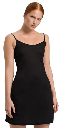 Hanro Ultralight Damen Unterkleid – 100% Baumwolle, Ärmellos mit verstellbaren Trägern – Leichtes, fließendes Bodydress für Glatte Silhouette unter Engen Kleidern – Komfortabel & Vielseitig