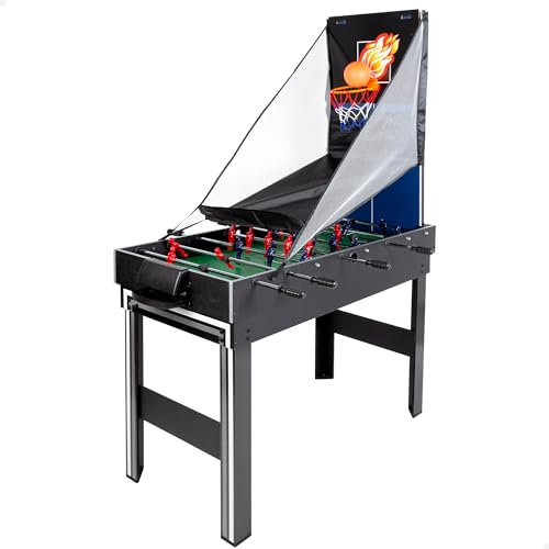 ColorBaby CB Games 85422 Multispieltisch, 20 in 1, Tischfußball, Hockey, Billard, Basketball, Tischspiele, 120 x 110 x 82 cm, Tischfußball für Kinder, Geschenk für die ganze Familie (85422)