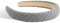 SXQLYH Haarreifen Gepolstert,Damen Stirnband Haarreif Dicker Haarband,Stirnbänder Weiches Stoff Haarreiffen,Gepolstertes Retro Style Haarband Bequeme Stirnbänder für Frauen und Mädchen (Grau)