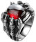 GleaMora Personalisierter Vintage Trendy Dragon Claw Punk Hip Hop Ring Valentinstag Freizeit Urlaub Unisex Geburtstag Geschenk Schmuck
