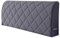 Cleminsta Bett Kopfteil Husse, Stretch Strecken Bett Kopfteil Abdeckung, Holländischer Samt Verdicken Gesteppt Einfarbig Baumwolle Bed Headboard Covers, für eine Vielzahl von Bettköpfen, 160cm, Grau