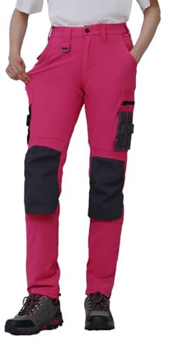 WORK IDEA Damen Slim-Fit Stretch Arbeitshose mit Cordura-Kniepolstern: Strapazierfähige Eleganz für höchsten