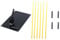 Baoblaze Golf Alignment Stick Holder Set,Practice Plate,Black Golf Training Aid,Golf Tool for Training, Golfer, Men, Indoor, Swing (Black)