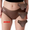 Relixa Periodenunterschwäsche starke Blutung perioden Unterhosen Damen und Mädchen Perioden Slip Damen Menstruationsunterwäsche period underwear, Hipster, 3 braun, 3XL