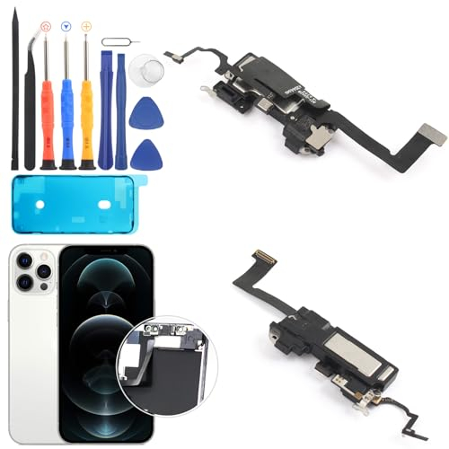 RongZy pour iPhone 12 Haut-Parleur Remplacement pour iPhone 12 Pro Speaker Sonnerie De Réparation avec Outils