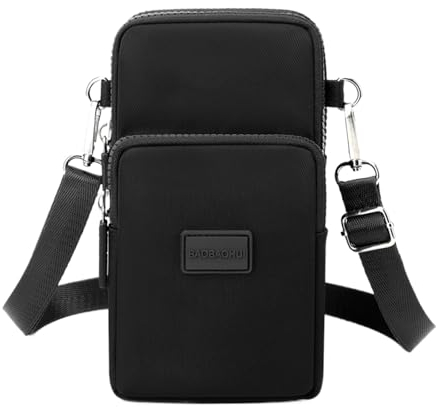 Handytasche Zum Umhängen Damen Handy Tasche Damen Umhänge Handy Handtasche Zum Umhängen Handytasche Mit GeldböRse Zum UmhäNgen Handy UmhäNgetasche Handy UmhäNgetasche für Ausflug Einkauf (Schwarz)