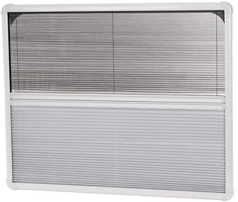 Carbest Innenrollo Verdunkelung Insektenschutz Jalousie mit Rahmen für RW Rear 620x560mm Wohnwagen Reisemobil