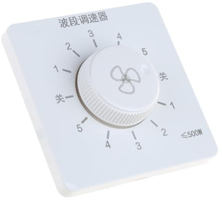 86 Typ Wandsteuerungstaste, Elektronik, mechanische Drehschalter für Deckenventilator, 5-stufig einstellbarer Geschwindigkeitsregler