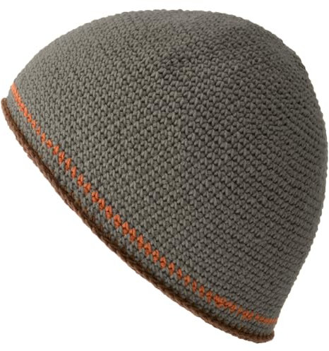 CHARM Beanie Herren Strick Mütze - Namaz Takke Dünne Häkel Cap Elastisch Japanische Anthrazit