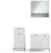 Vicco Badmöbel-Set Eliza, Badezimmerschrank-Set, Weiß, 3 Teile, mit Midischrank