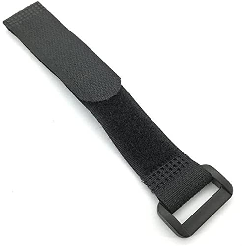 HXSZWJJ 15 STÜCKE 2,5 cm Breite Nylon Reverse Buckle Strap Kabelbinder Befestigungsband Selbstklebendes Klettband Strap Sticky Line Finishing(2.5x40cm Black)